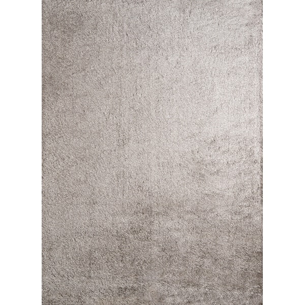 Hand Tufted High Pile Shag Area Rug Momeni Rugs LSHAGLS-01GRY2380 Luster Shag Collection 23 x 8 Runner Grey