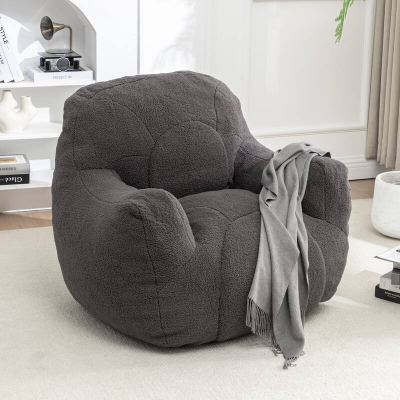 Bean Bag Chair Soft Fluffy Lazy Sofa with Memory Foam