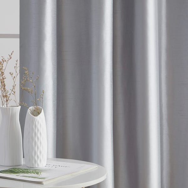 LYBHZDQ Tende semitrasparenti bianche velate con filtro della luce, non trasparenti, con occhielli, per camera da letto e soggiorno, 2 pannelli