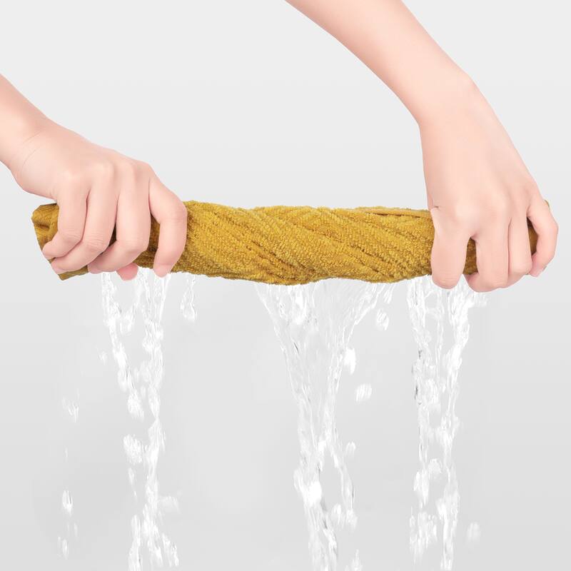 12 Pack Striped Bath Washcloths Set, Cotton, Body and Face Towels for Hotel, Spa, Bathroom 14" x 14"