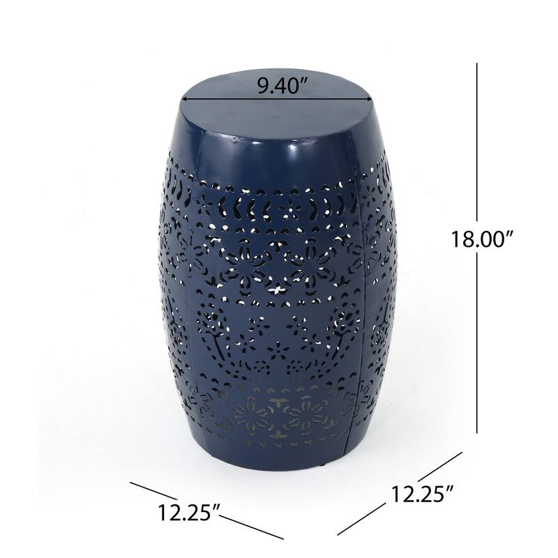 Christopher Knight Home Apollos Indoor 12" Lace Cut Iron Side Table