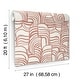 preview thumbnail 5 of 4, Nikki Chu Featherwork Red Premium Peel and Stick Wallpaper