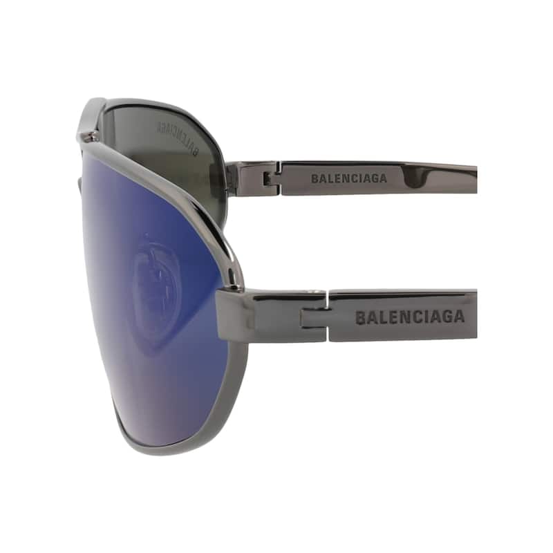 Balenciaga Shield-Frame Metal Sunglasses - NS