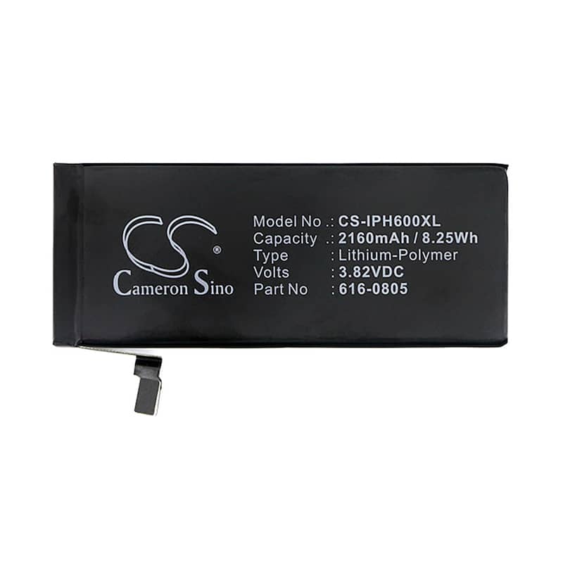 XL Battery for Apple iPhone 6 616-0804 616-0805 616-0806 616-0809 3.82v 2160mAh - Black