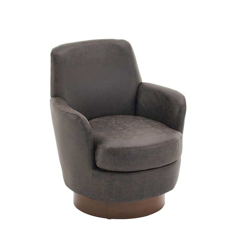 Swivel Barrel Chair, Swivel Accent Chairs Armchair,Round Barrel Chairs