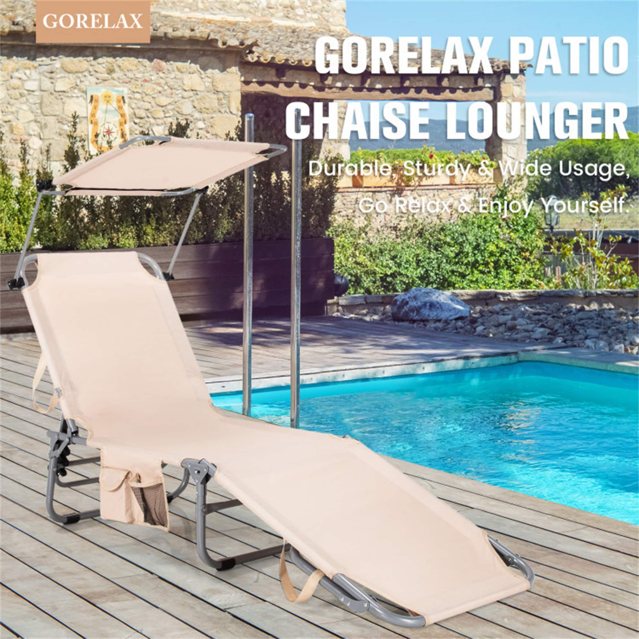 Beach Chair Pool Chair With Canopy Folding Recliner Outdoor Lounge Chairs  With Canopy Pool Chair With, image size:2200x2200