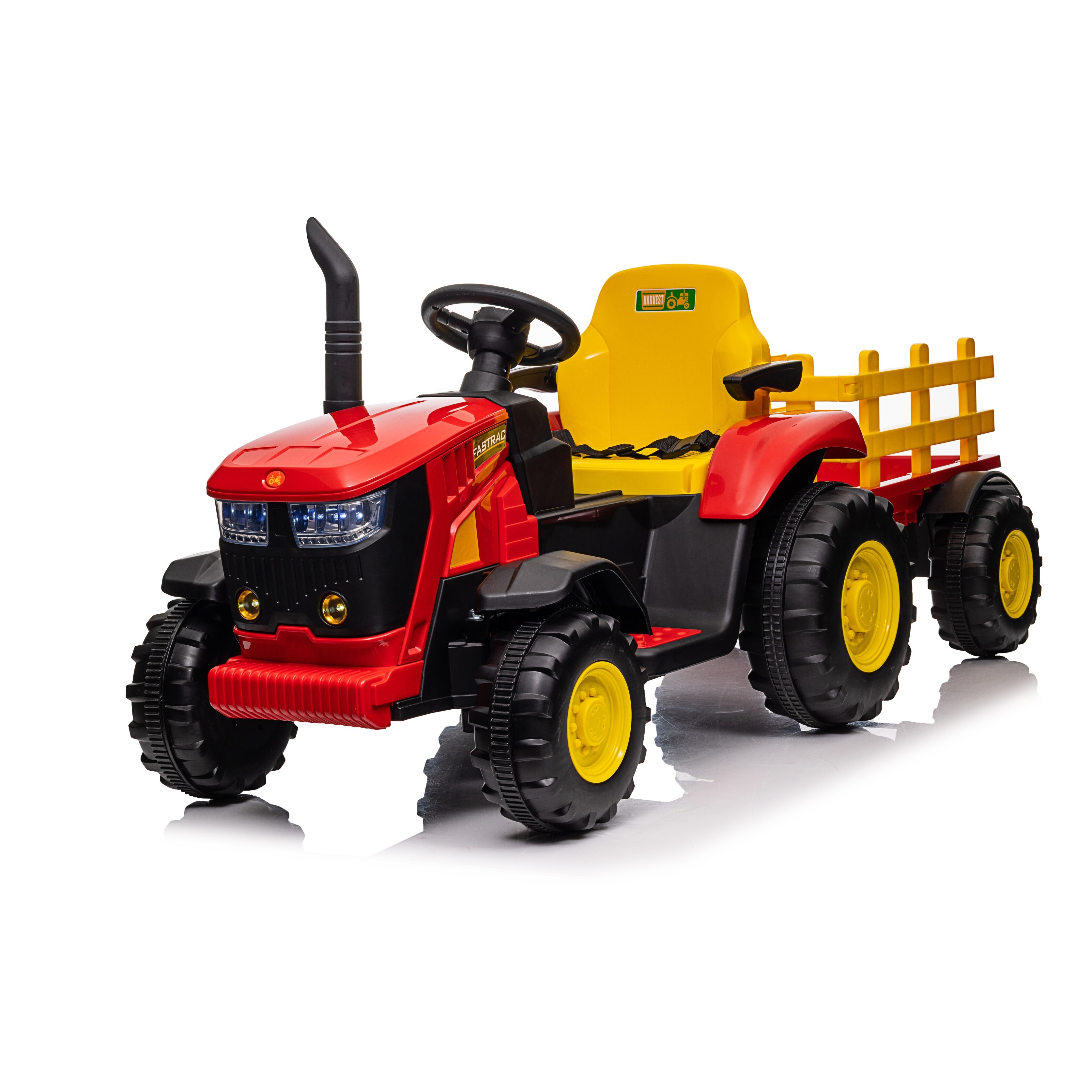 Battery Powered Kids Tractor Toy with Remote Control Safety Belt and Music for Ages 3 8 Bed Bath Beyond 41652718