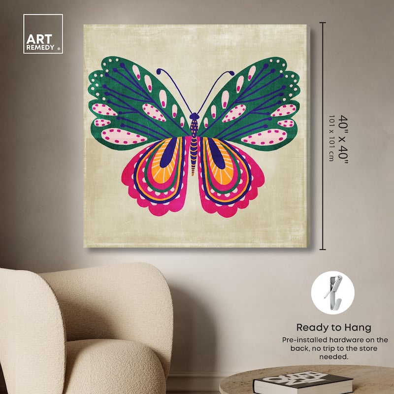 Butterfly Wings Canvas by Art Remedy, Gallery Wrapped