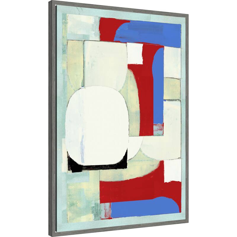 Bold Graphic Forms No. 3 by Cartissi (23 x 33 in.), Framed Canvas Wall Art Print