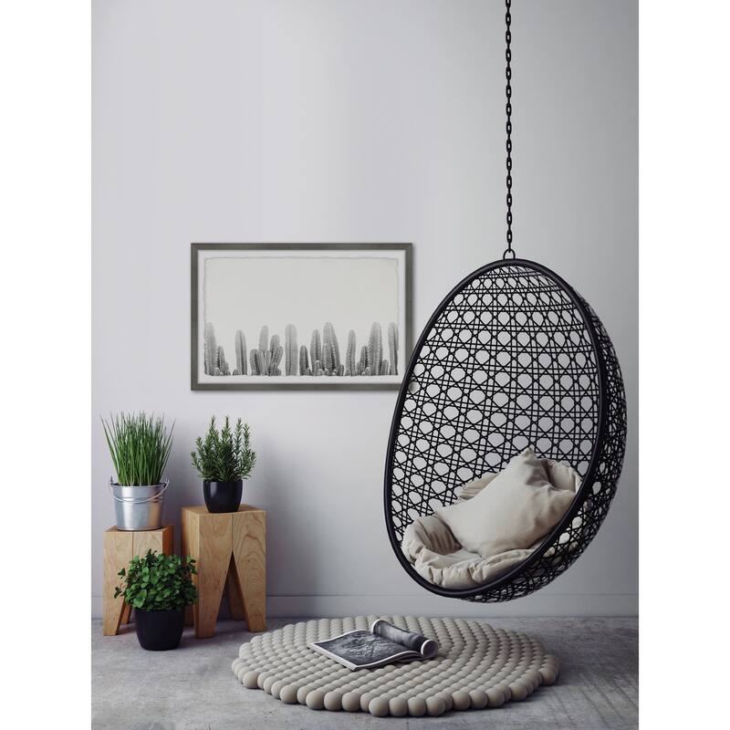 Cacti Splendor II Framed Wall Art, Elegant Home Touch - Sophisticated Artwork for Refined Décor