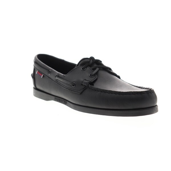 mens black boat shoes