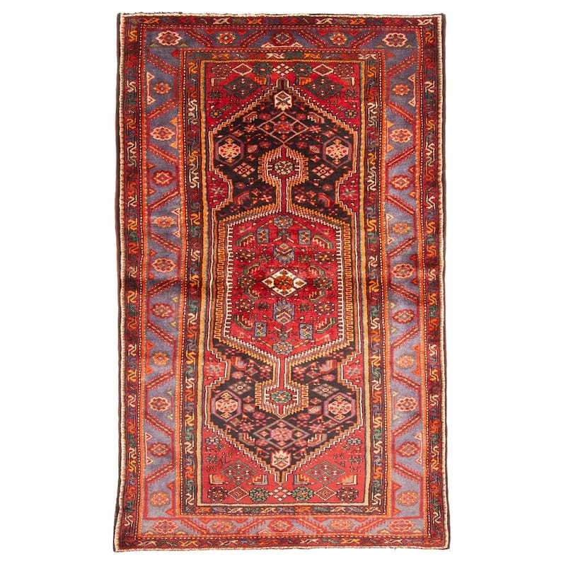 ECARPETGALLERY Hand-knotted Anadol Black Wool Rug - 4'6 x 7'5