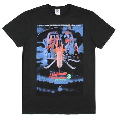 A Nightmare on Elm Street 3 Dream Warriors Men's Freddy Krueger T-Shirt Tee