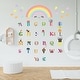 preview thumbnail 1 of 4, Walplus Colorful Rainbow Alphabet Kids Wall Stickers Nursery Décor Decal