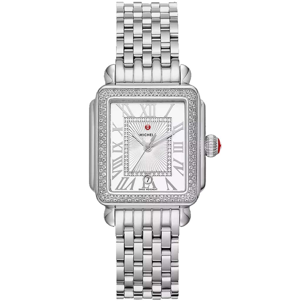 Michele Women's Deco Madison Mid Silver Dial Watch - MWW06G000001 - 6 (36)