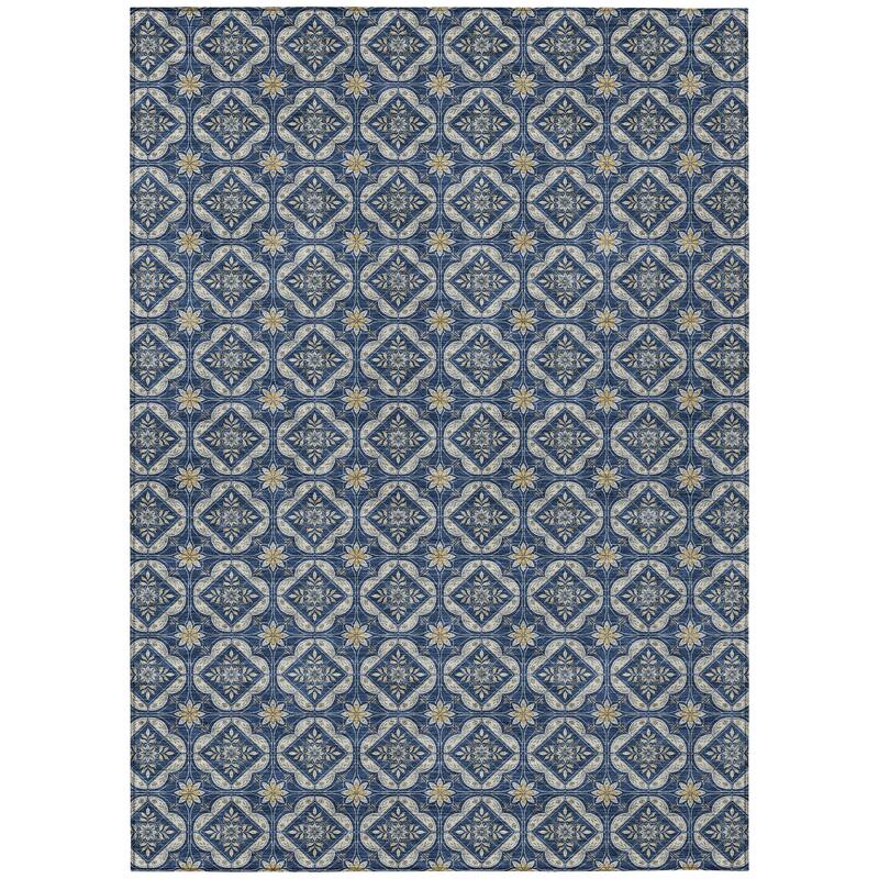Machine Washable Indoor/ Outdoor Contemporary Granby Chantille Rug
