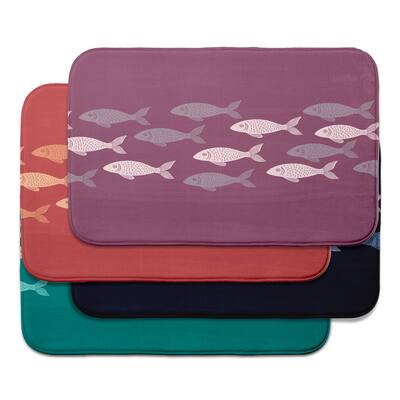 Fish Line Bath Mat
