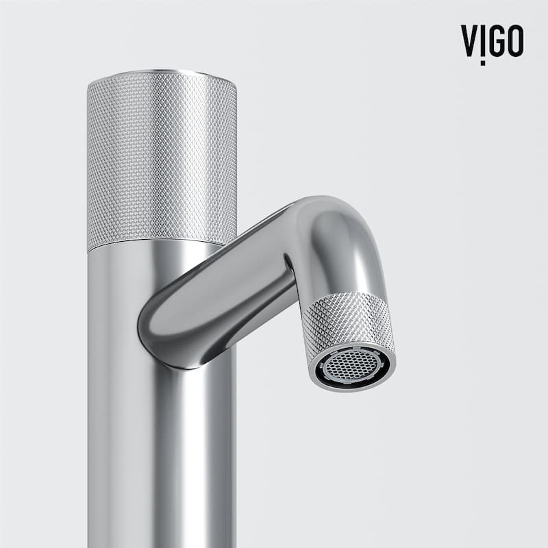 VIGO Apollo 12" H Single Handle Single Hole Bathroom Vessel Faucet