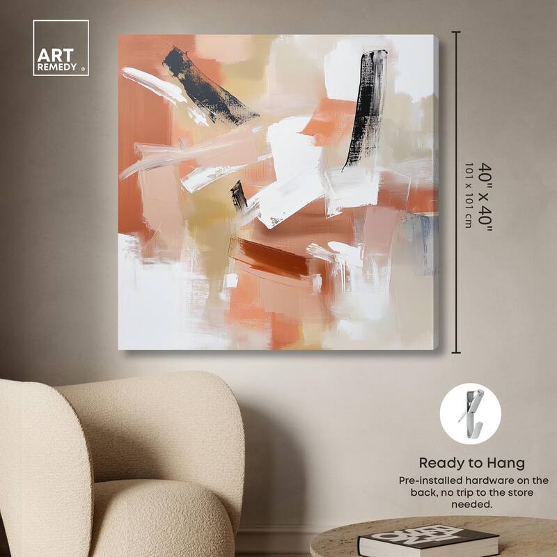 Rose and Rust III Canvas by Art Remedy, Gallery Wrapped