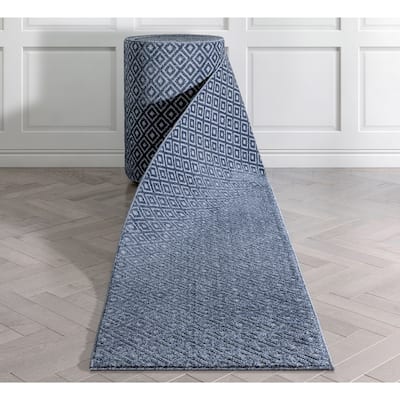 Custom Size Runner Malaga Pia Tribal Diamond Hallway Stair Rug