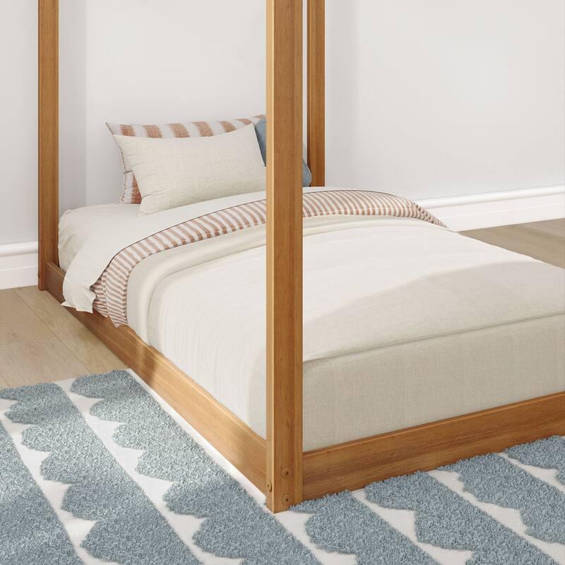 Max and Lily Classic Twin Floor House Bed
