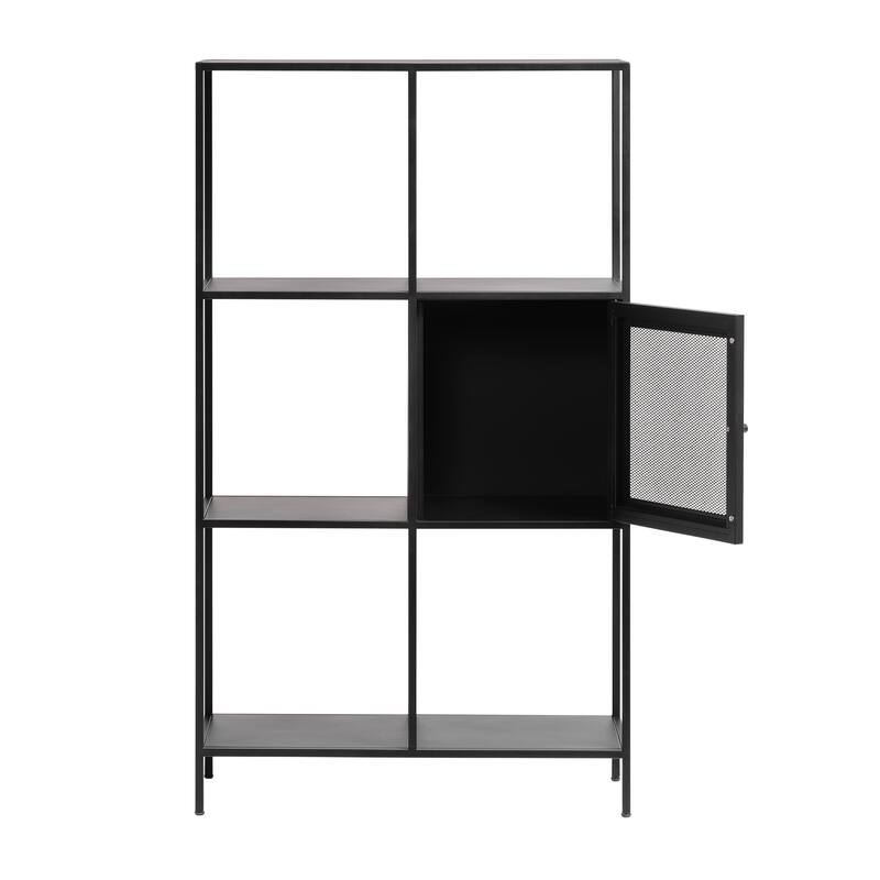 Rye Studio Malina Modern Metal Storage Display Bookcase
