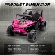 preview thumbnail 11 of 26, 12V 7AH Kids Electric UTV with Remote Control, Ride on Truck Car with Toy Storage
