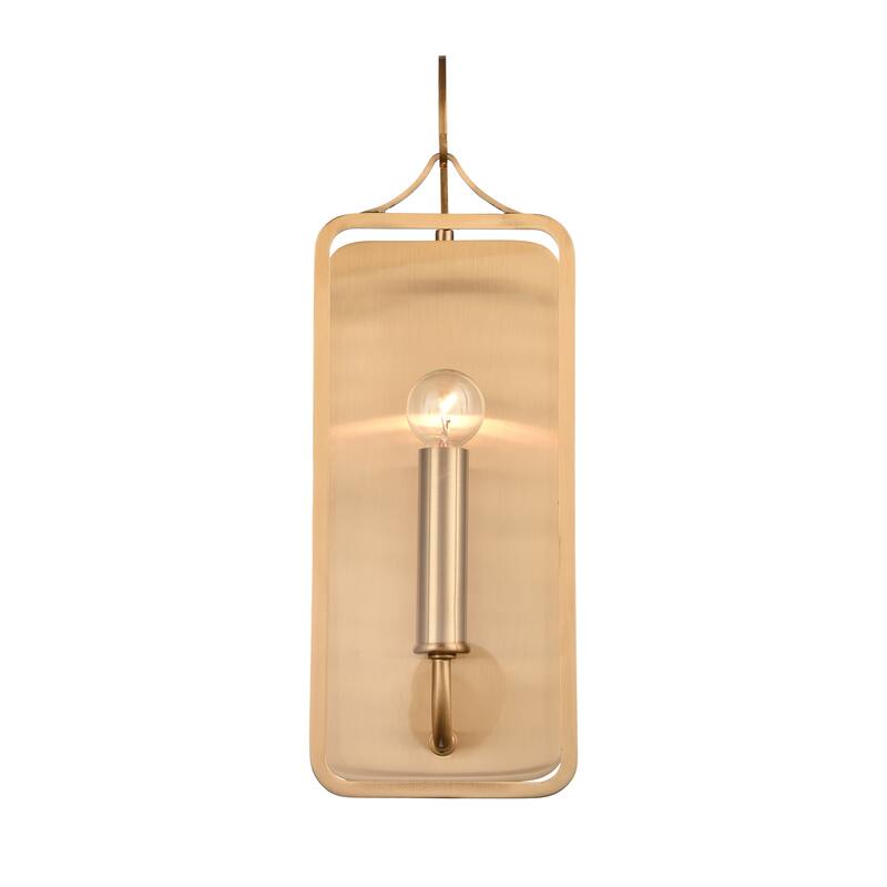 Merge 15'' High 1-Light Sconce - Satin Brass - 15 inch Tall