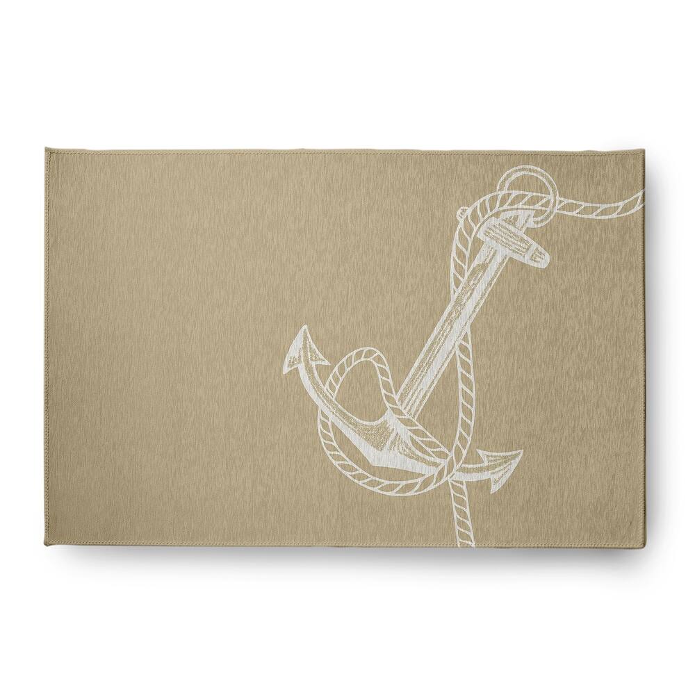 Anchored Nautical Indoor/Outdoor Rug