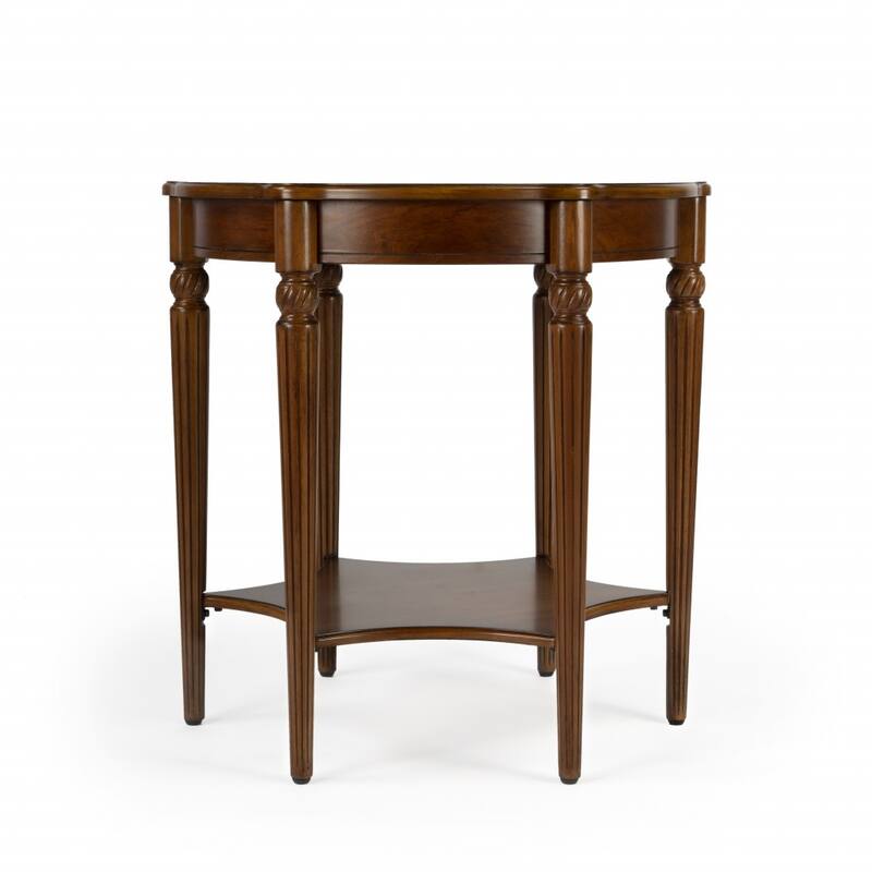 HomeRoots Olive Ash Burl Accent Table