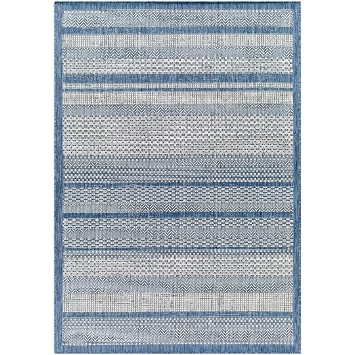 Livabliss Ravello Modern Indoor/Outdoor Area Rug - 2' x 2'11" - Blue/Grey