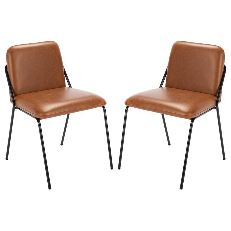 SAFAVIEH Hermeline Accent Dining Side Chair (Set of 2) - 19.8" x 21.8" L x 29" H - 20Wx22Dx29H