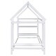 preview thumbnail 25 of 47, House Bed Frame Twin Size, Metal Platform Bed Floor Bed for Kids