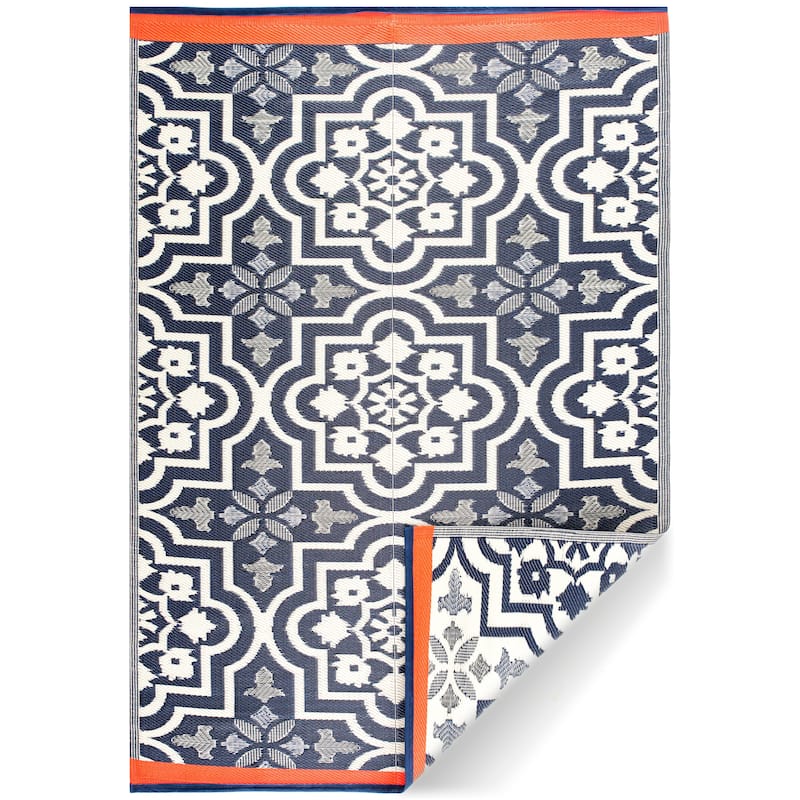 Reversible Mats Plastic Outdoor Rug for Camping, Patio, Backyard, RV, Picnic, Deck