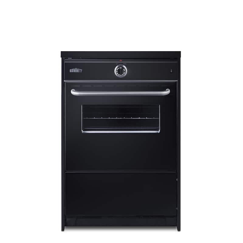 Summit EM665 25" Wide 2.92 Cu. Ft. Free Standing Electric Range with - Black