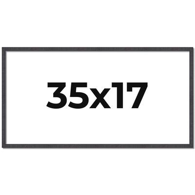 35x17 Frame Brown Solid Wood Picture Frame - Complete Modern Photo