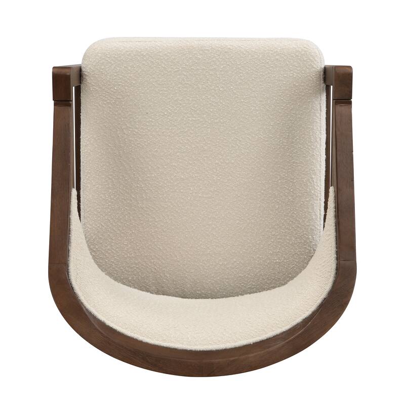 Christopher Knight Home - Nala Modern Upholstered Wood Dining Chair with Ergonomic Curved Back (Set of 2)