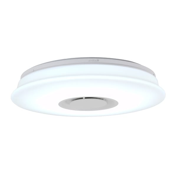 Galaxy led ceiling light with bluetooth speaker outlet