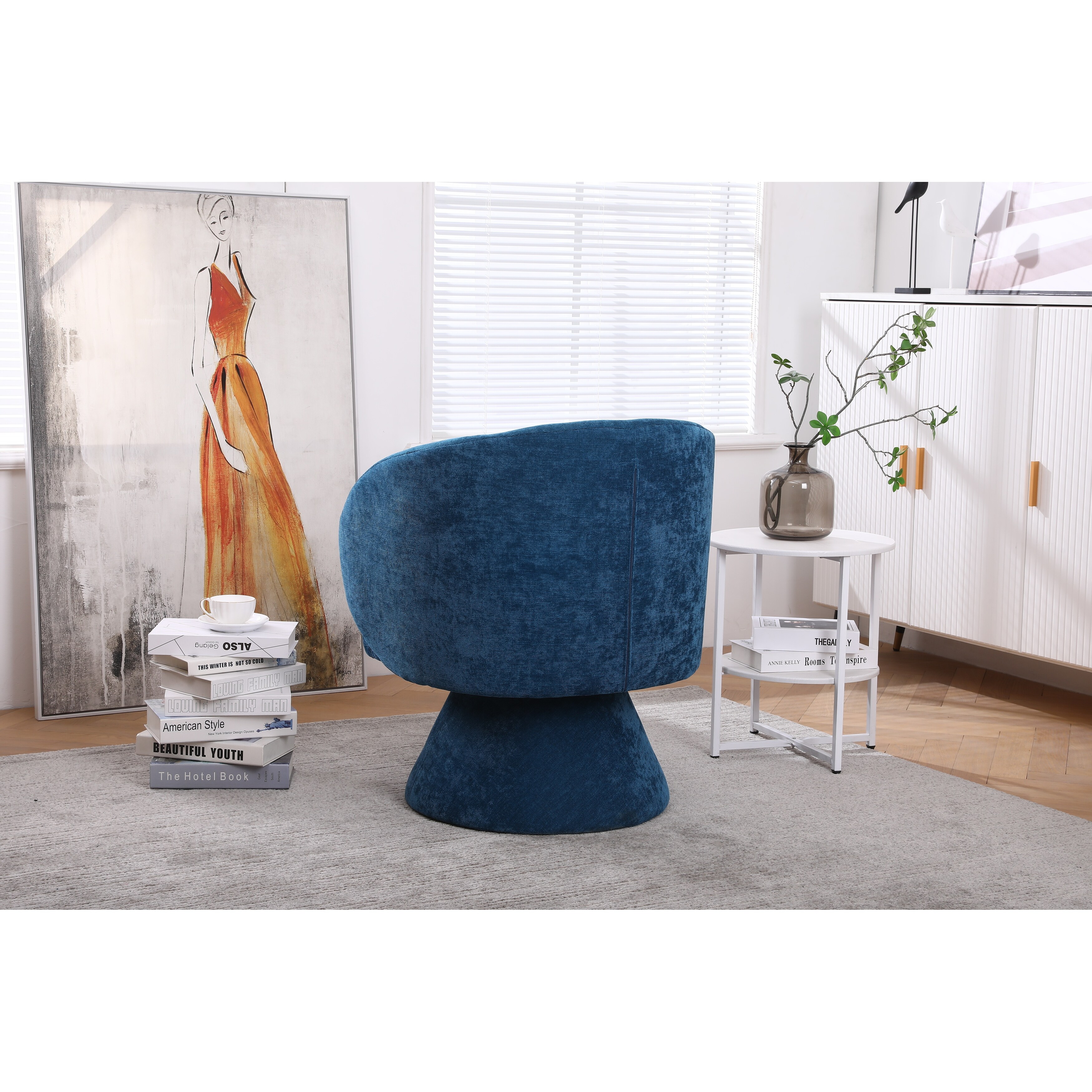 Round cheap puff chair