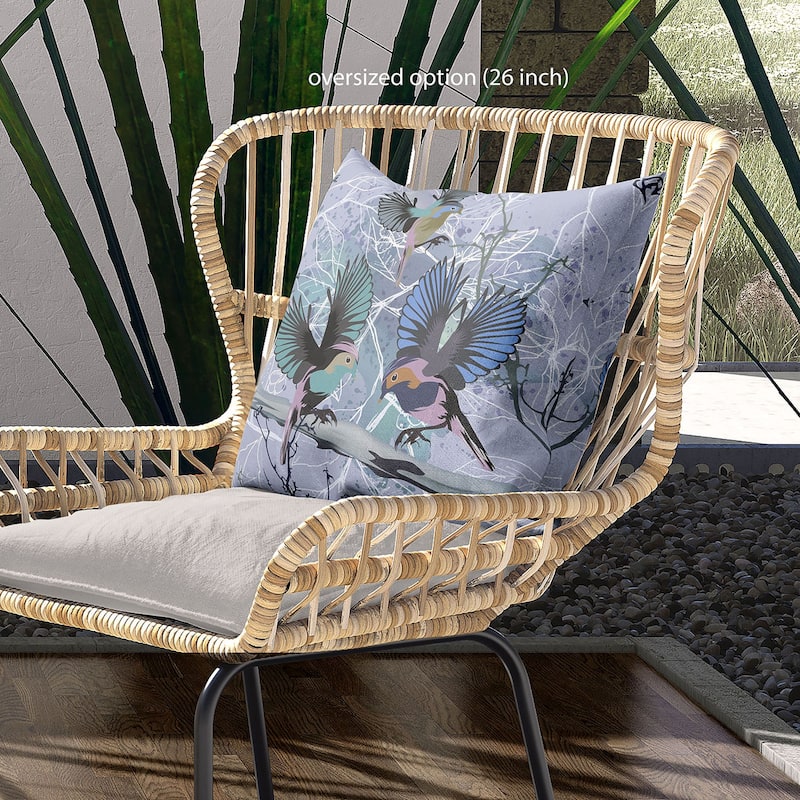 Amrita Sen Flying Birds Indoor Outdoor Pillow