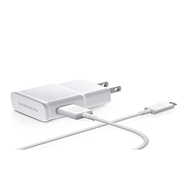 Samsung 2.0A Universal Micro USB Charger w 5ft USB Cable-White - WHITE