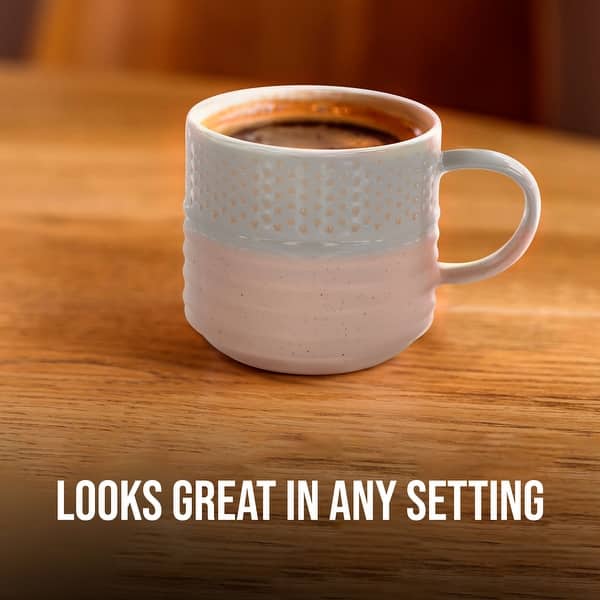 American Atelier Coffee Mug Set of 4 Stoneware Cup - 12 oz - Bed Bath &  Beyond - 40117630