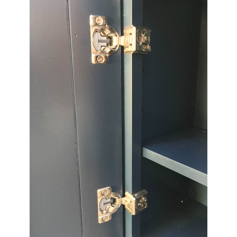 Blue Shaker Bathroom Wall Cabinet - 21"x26"