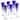 Majestic Gifts European Glass Champagne Flute-Purple- Set/6-7 Oz.