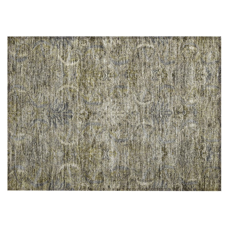 Machine Washable Indoor/ Outdoor Boho Traditional Chantille Rug