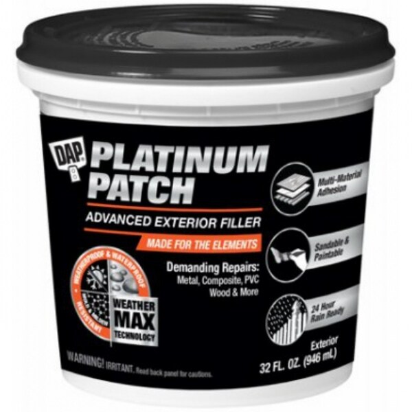 DAP 18787 Platinum Patch Advanced Exterior Filler, White