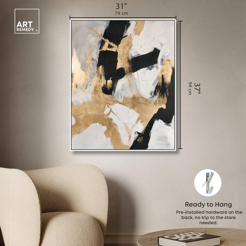 Cracked Gilt I Canvas by Art Remedy