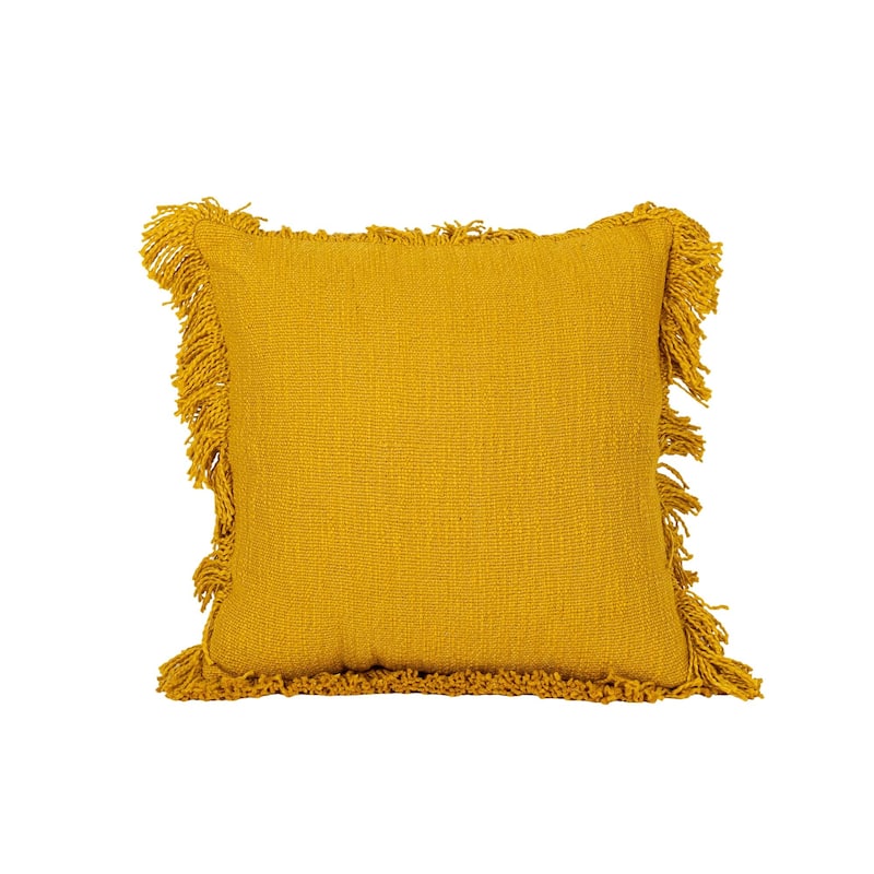 Foreside Home & Garden Fringed Filled Throw Pillow
