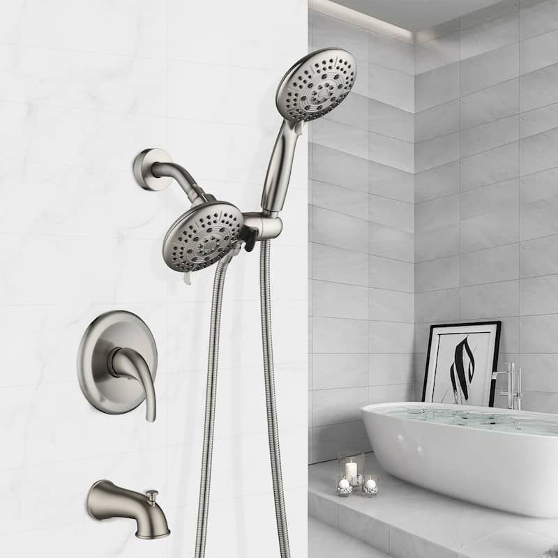 Proox Rainfall Shower Faucet 7 Sprayer w/ Hand Shower Tub Spout Valve Included