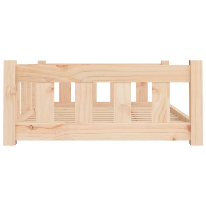 vidaXL Dog Bed Solid Pine Wood Large Durable Dog Bed Rectangular - 25.8 x 37.6 x 11.0